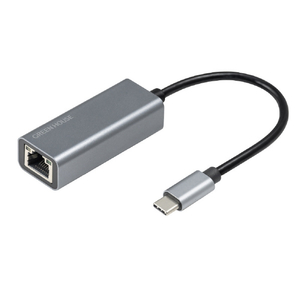 グリーンハウス USB Type-C LANアダプタ グレー GH-ULACB-GY-イメージ1