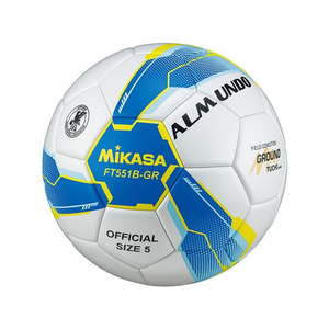 ミカサ サッカー 5号 検定球 貼り ALMUNDO 青 FC659RV-FT551B-GR-SBY-イメージ1