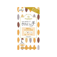 ショーワグローブ ナイスハンド きれいな手つかいきりグローブ ゴムL 100枚 FCU3446