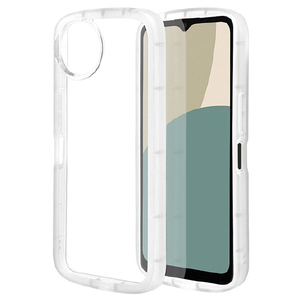 ラスタバナナ AQUOS wish4(SH-52E/A402SH)用FLUFFY SHAPE CASE TPU素材 ホワイト 8020AW4TPWH-イメージ1