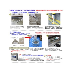 アトムサポート アトムペイント/水性防水塗料専用中塗り 4kg グレー FC558HS-2074515-イメージ8