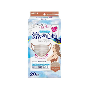 白元アース ビースタイル プリーツタイプ 涼やか心地 ミルクティー 20枚 FC123PV-イメージ1