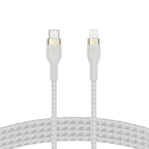 BELKIN USB-C to ライトニングケーブル(高耐久編込シリコンケーブル) 1．0m ホワイト CAA011BT1MWH-イメージ6