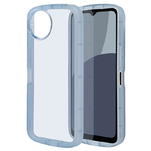 ラスタバナナ AQUOS wish4(SH-52E/A402SH)用FLUFFY SHAPE CASE TPU素材 ブルー 8022AW4TPBL-イメージ1