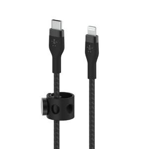 BELKIN USB-C to ライトニングケーブル(高耐久編込シリコンケーブル) 2．0m ブラック CAA011BT2MBK-イメージ5