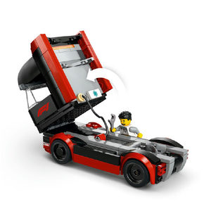 レゴジャパン LEGO シティ 60445 F1(R) RB20 & AMR24 レースカーとF1(R)トラック 60445F1RB20AMR24ﾄF1ﾄﾗﾂｸ-イメージ7