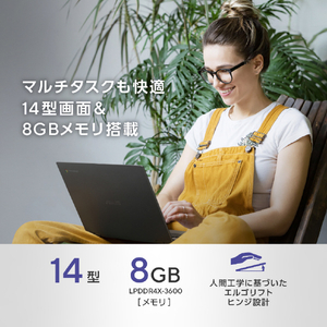 ASUS ノートパソコン Chromebook CM14 Flip グラヴィティグレー CM1402FM2A-EC0046-イメージ4