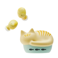 ラディウス 猫のかたちの完全ワイヤレスイヤフォン NEKO true wireless earphones チャトラ HP-C28BTC