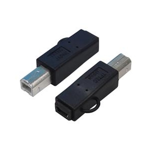 変換名人 USB2．0 B(オス)→miniUSB(メス) 変換プラグ USBBA-M5B-イメージ1