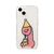 168cm iPhone 13用ハイブリッドクリアケース Pink Olly with ケーキ 168254I13-イメージ1