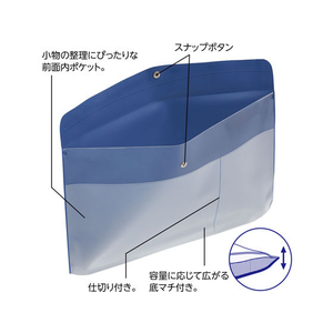 リヒトラブ ALCLEA エンベロープケース A4 クリヤー FCK1500-F7745-1-イメージ2