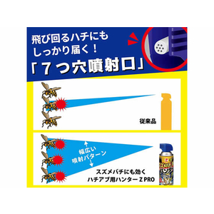 金鳥 スズメバチにも効く ハチ・アブ用ハンターZ PRO 510mL F050625-イメージ4