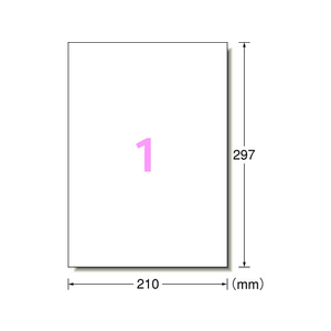 エーワン ラベルシール 耐水タイプ光沢紙 ノーカット 10枚 F048252-64201-イメージ2