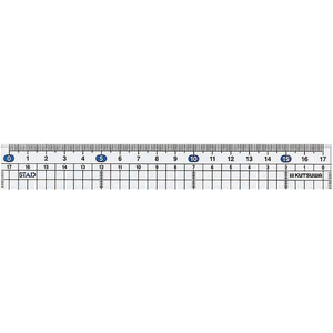 クツワ メタクリル 直線定規(17cm) FC244PY-HSS180-イメージ1