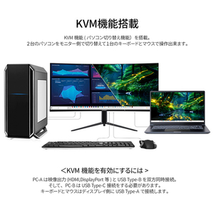 JAPANNEXT 34型液晶ディスプレイ JN-IPSC34UWQHDR-C65W-H-イメージ8