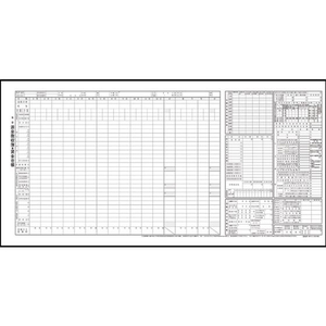 日本法令 タック式 源泉徴収簿兼賃金台帳台紙 FCV3021-イメージ1