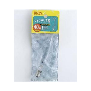 エルパ シャンデリア球 E12口金 40W クリア 1個入り G-73H(C)-イメージ1