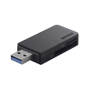 BUFFALO 高速カードリーダー/ライター USB3．0&ターボPC EX対応モデル ブラック BSCR26TU3BK-イメージ1