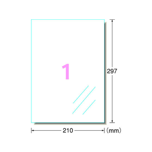 エーワン ラベルシール 耐水タイプ光沢フィルム・透明 ノーカット F048299-30601-イメージ2