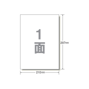 エーワン ラベルシール A4 ノーカット 強粘着タイプ 100枚 F806358-28416-イメージ1