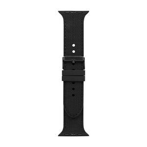 オウルテック Apple Watch (42/44/45/49mm)用レザーライクシリコンバンド TACTIX ブラック OWL-TACAWBL03-BK-イメージ1