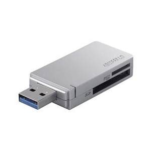 BUFFALO 高速カードリーダー/ライター USB3．0&ターボPC EX対応モデル シルバー BSCR26TU3SV-イメージ1