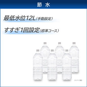 東芝 5．0kg全自動洗濯機 ピュアホワイト AW-5GA2(W)-イメージ6