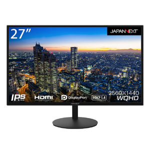 JAPANNEXT 27型液晶ディスプレイ ブラック JN-IPS271WQHD-N-イメージ1