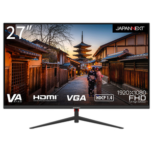 JAPANNEXT 27型液晶ディスプレイ ブラック JN-V27FLFHD-イメージ1