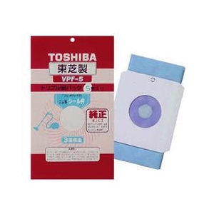 東芝 純正トリプル紙パック5枚入り（3層構造） VPF-5-イメージ1