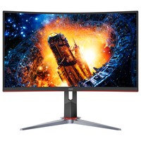 AOC 27型曲面ゲーミング液晶ディスプレイ ブラック&レッド C27G2ZE/11