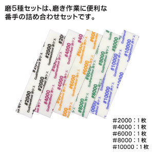 ゴッドハンド 神ヤス!磨 2mm 高番手5種セット(各1枚入) GHKSｶﾐﾔｽﾐｶﾞｷ2MM5ｼﾕｾﾂﾄ-イメージ2