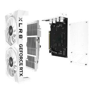 PNY グラフィックカード PNY GeFORCE RTX 4060 8GB XLR8 Gaming OC DUAL FAN WHITE EDITION VCG40608DFWXPB1O-イメージ11