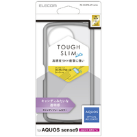 エレコム AQUOS sense9用TOUGH SLIM LITE ハイブリッドケース キャンディカラー クリアブラック PM-S244TSLAFCBK