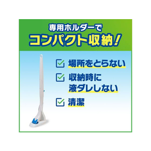 ジョンソン 流せるトイレブラシ 本体+替ブラシ4個 フローラルソープ F847067-611826-イメージ8