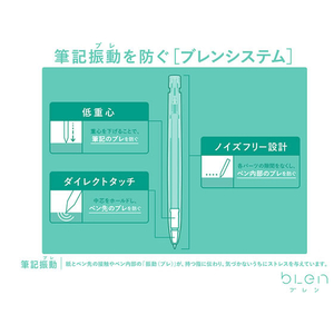 ゼブラ エマルジョンボールペン ブレン 0.5mm 白軸 赤インク F040590-BAS88-R-イメージ4