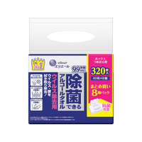 大王製紙 エリエール 除菌できるアルコールタオル ウイルス除去用 ボックス詰替 8個 FCT7527