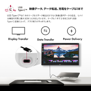 LGエレクトロニクス 27インチ 4Kモニター 27UP550N-W-イメージ4