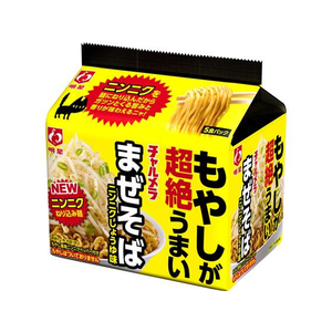 明星食品 チャルメラ まぜそばニンニクしょうゆ味 5食パック FCT8794-50-イメージ1