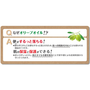 オオサキメディカル オリーブオイルのおしりふき 60枚入 F042200-335913-イメージ9