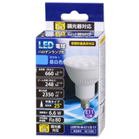 オーム電機 LED電球 E11口金 全光束660lm(6．6Wハロゲンランプタイプ) 昼白色相当 LDR7N-M-E11/D 11