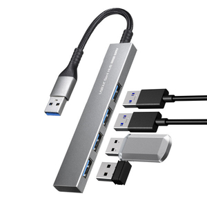 サンワサプライ USB3．2 Gen1 4ポート スリムハブ USB-S3H423MS-イメージ2