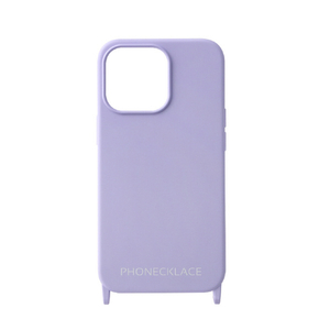 PHONECKLACE iPhone 13 Pro Max用ロープネックストラップ付きシリコンケース ラベンダー PN23288I13PMLV-イメージ2