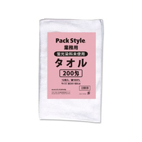 パックスタイル 白タオル 200匁 蛍光染料無し 12枚入 FC144SH-00552212