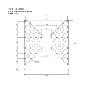 長尾製作所 VESA規格変換プレート NB-VS4040-イメージ3