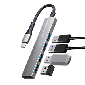 サンワサプライ USB Type-C 4ポートスリムハブ USB-S3TCH25MS-イメージ2