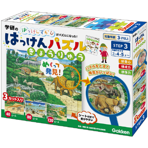 学研ステイフル はっけんパズル きょうりゅう ﾊﾂｹﾝﾊﾟｽﾞﾙｷﾖｳﾘﾕｳ-イメージ1