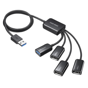 サンワサプライ USB3．2 Gen1+USB2．0 コンボハブ(4ポート) USB-3H436BK-イメージ1