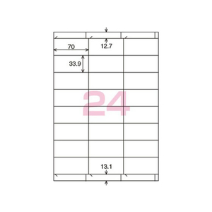 コクヨ カラーL&IJ用紙ラベル〈K2〉A4 24面 100枚 F972573-K2KPC-V24-100-イメージ2