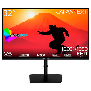 JAPANNEXT 32型液晶ディスプレイ ブラック JN-V32FHDR-HSP-イメージ1